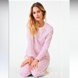 NWT 🏷️ Roller Rabbit Heart Print Women's Pajama Set